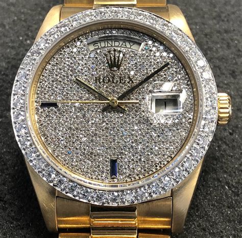 gold rolex von hinten|Rolex gold diamond dial.